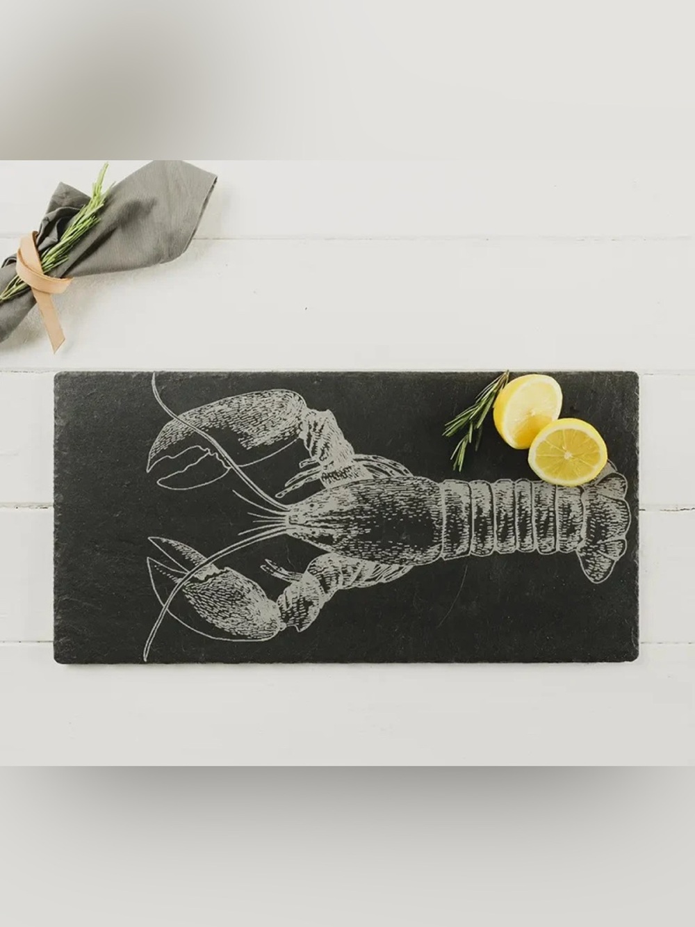 Selbrae House Lobster Slate Table Runner Serving Platter Scotland NEW